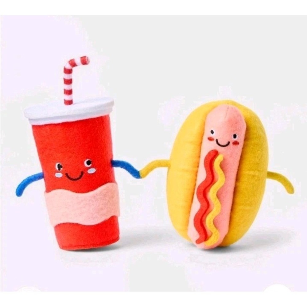 Target Sun Squad 2025 Fountain Soda and Hot Dog Felt Duo NWT